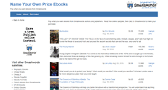 Desktop Screenshot of name-your-own-price-ebooks.com
